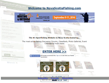 Tablet Screenshot of novascotiafishing.com